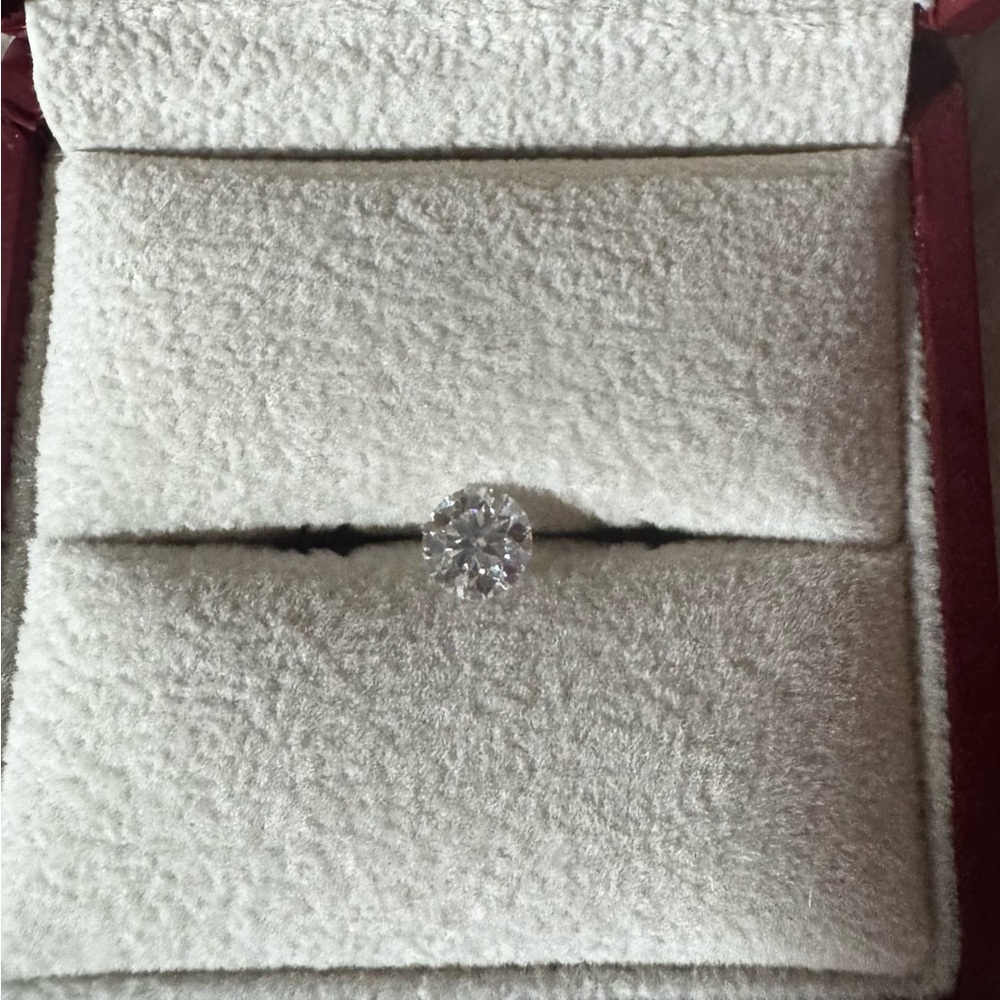 White Moissanite .8 Carat Gra Certified